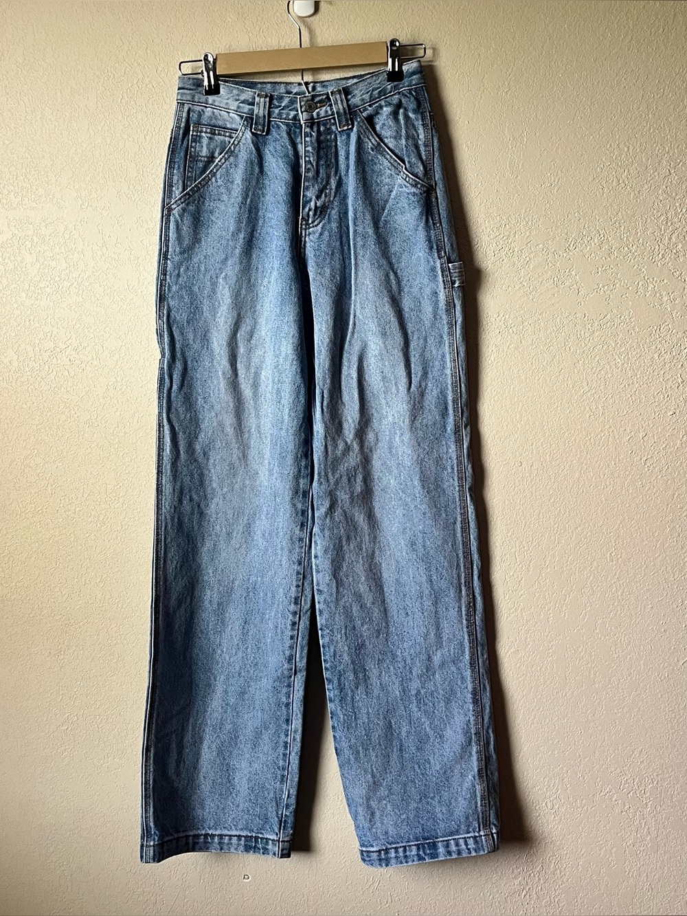John Galt 100% Cotton Wide Leg Carpenter Jeans
